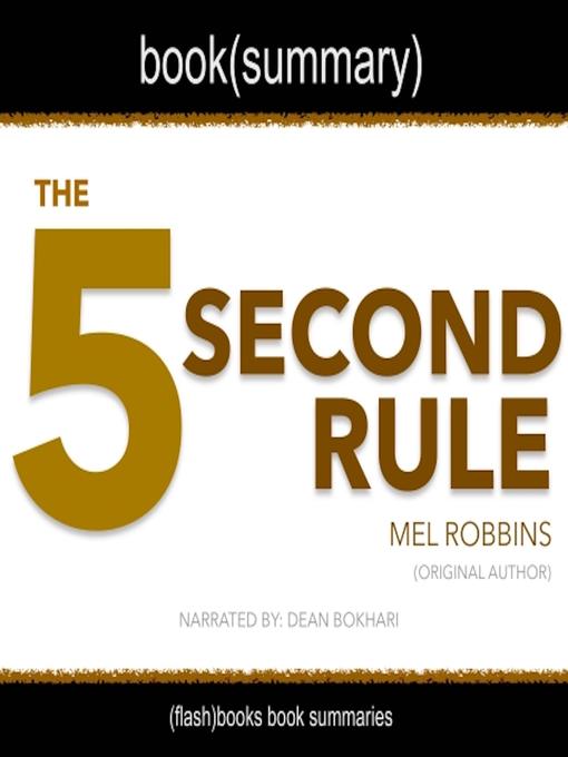 Cover image for The 5 Second Rule by Mel Robbins, Book Summary